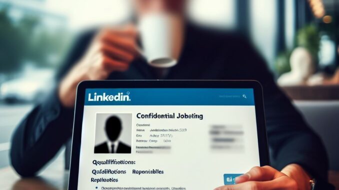 LinkedIn Confidential Job Posting: A Strategic Approach to Hiring Top Talent